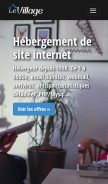How levillage.org looks like on a mobile device such as an iPhone.