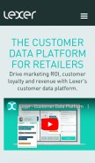 How lexer.io looks like on a mobile device such as an iPhone.