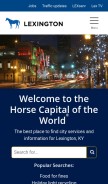 How lexingtonky.gov looks like on a mobile device such as an iPhone.