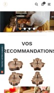 How lexpertgourmand.com looks like on a mobile device such as an iPhone.