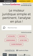 How lextenso.fr looks like on a mobile device such as an iPhone.