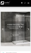How leyden.pl looks like on a mobile device such as an iPhone.