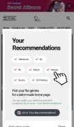 How lezhin.com looks like on a mobile device such as an iPhone.