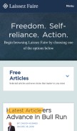How lfb.org looks like on a mobile device such as an iPhone.
