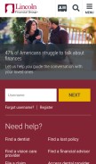 How lfg.com looks like on a mobile device such as an iPhone.