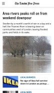 How lfpress.com looks like on a mobile device such as an iPhone.