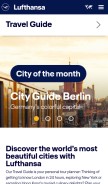How lh-travelguide.com looks like on a mobile device such as an iPhone.