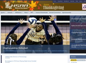 How lhsaa.org looks like on a tablet such as an iPad.