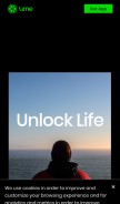 How li.me looks like on a mobile device such as an iPhone.
