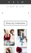 How liamandcompany.com looks like on a mobile device such as an iPhone.