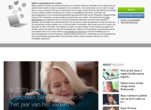 How libelle.nl looks like on a tablet such as an iPad.
