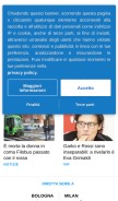 How libero.it looks like on a mobile device such as an iPhone.