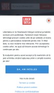 How libertatea.ro looks like on a mobile device such as an iPhone.