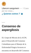 How liberumsanguinem.com looks like on a mobile device such as an iPhone.