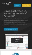 How librato.com looks like on a mobile device such as an iPhone.