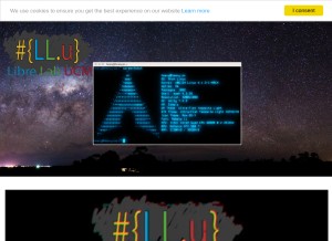 How librelabucm.org looks like on a tablet such as an iPad.