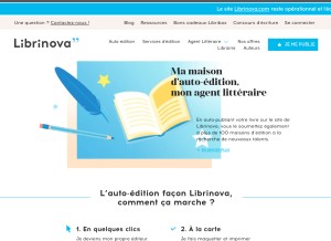 How librinova.com looks like on a tablet such as an iPad.