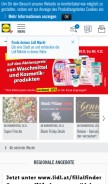 How lidl.at looks like on a mobile device such as an iPhone.