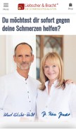 How liebscher-bracht.com looks like on a mobile device such as an iPhone.
