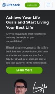 How lifehack.org looks like on a mobile device such as an iPhone.