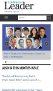 How lifescienceleader.com looks like on a mobile device such as an iPhone.