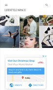 How lifestylesspace.com looks like on a mobile device such as an iPhone.