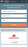 How liftopia.com looks like on a mobile device such as an iPhone.