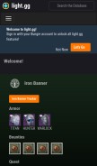 How light.gg looks like on a mobile device such as an iPhone.