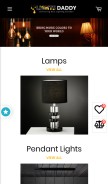 How lightsdaddy.com looks like on a mobile device such as an iPhone.