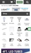 How lightup.com looks like on a mobile device such as an iPhone.