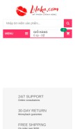 How lilaka.com looks like on a mobile device such as an iPhone.