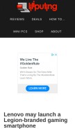 How liliputing.com looks like on a mobile device such as an iPhone.