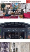 How lillianaugust.com looks like on a mobile device such as an iPhone.