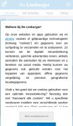 How limburger.nl looks like on a mobile device such as an iPhone.