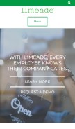 How limeade.com looks like on a mobile device such as an iPhone.