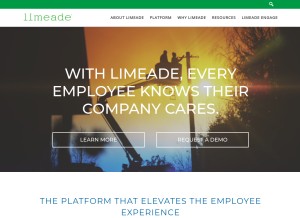 How limeade.com looks like on a tablet such as an iPad.