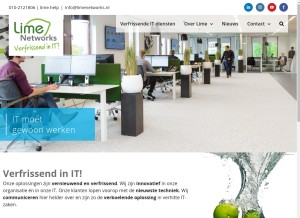 How limewifi.nl looks like on a tablet such as an iPad.