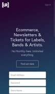 How limitedrun.com looks like on a mobile device such as an iPhone.