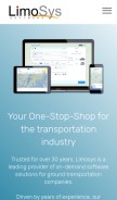 How limosys.com looks like on a mobile device such as an iPhone.