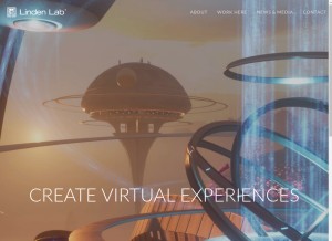 How lindenlab.com looks like on a tablet such as an iPad.