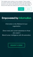How linexsystems.com looks like on a mobile device such as an iPhone.