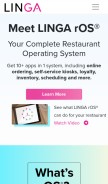 How lingaros.com looks like on a mobile device such as an iPhone.