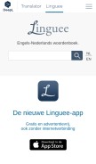 How linguee.nl looks like on a mobile device such as an iPhone.