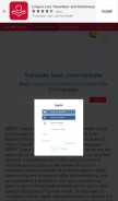 How lingvolive.com looks like on a mobile device such as an iPhone.