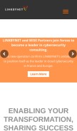 How linkbynet.com looks like on a mobile device such as an iPhone.