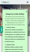 How linkdeli.com looks like on a mobile device such as an iPhone.
