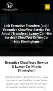 How linkexecutivetransfers.com looks like on a mobile device such as an iPhone.