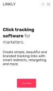 How linklyhq.com looks like on a mobile device such as an iPhone.