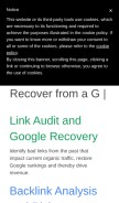 How linkresearchtools.com looks like on a mobile device such as an iPhone.