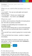 How linkstant.com looks like on a mobile device such as an iPhone.